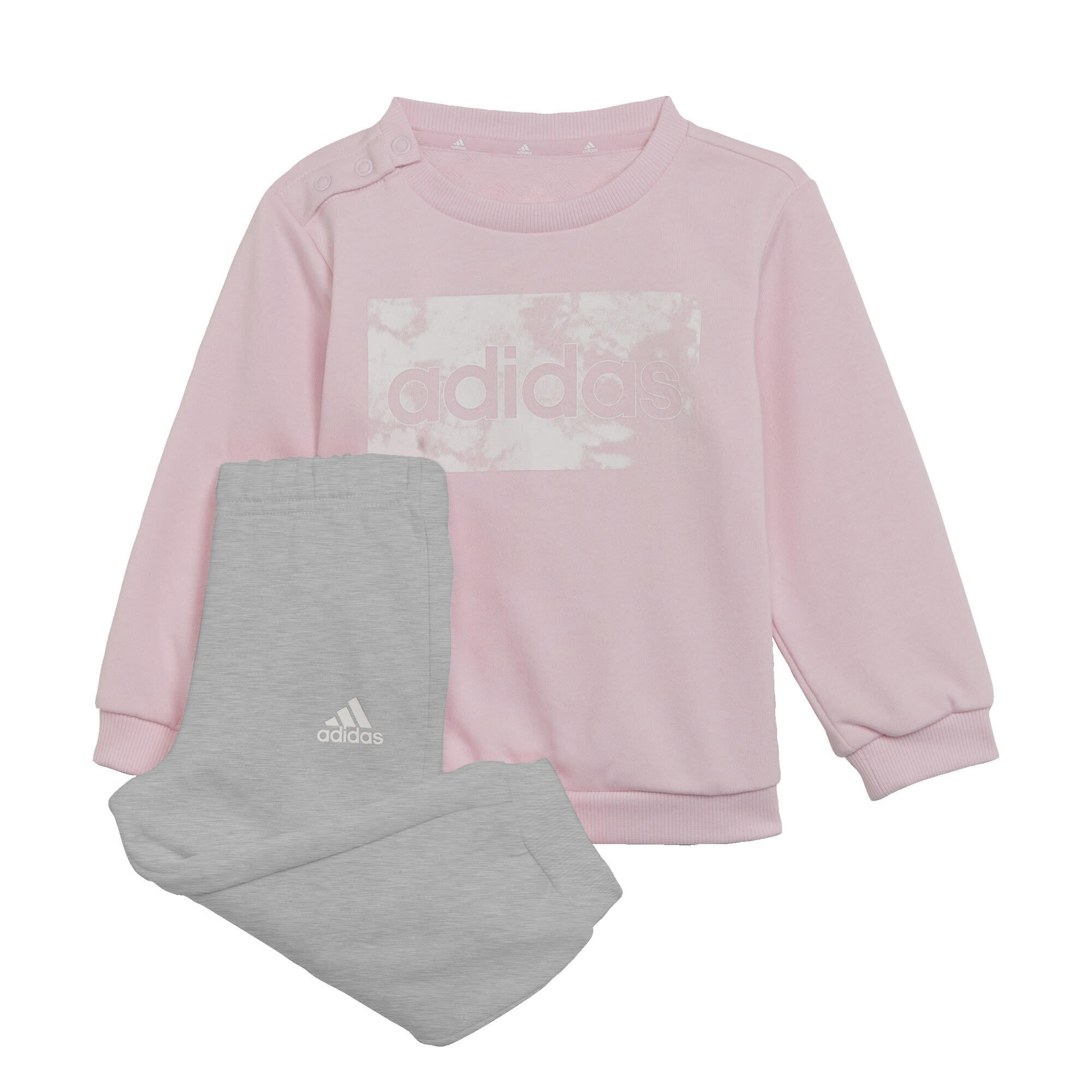 Adidas - Adidas Sweat-shirt Et Pantalon Adidas Essentials - Survêtement - Gris|rose - Decathlon