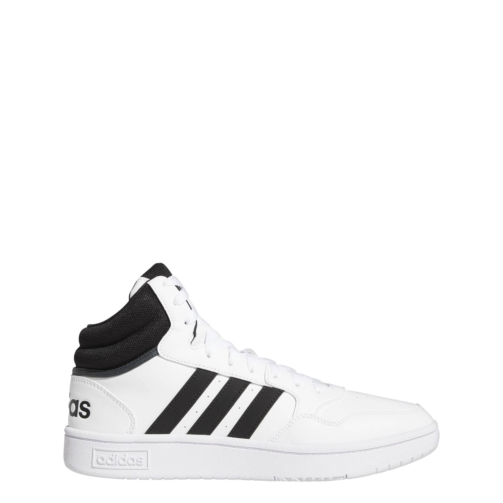 Adidas - Chaussure Hoops 3.0 Mid Lifestyle Basketball Classic Vintage - Chaussures De Sport - Blanc|noir - 46,5 - Decathlon