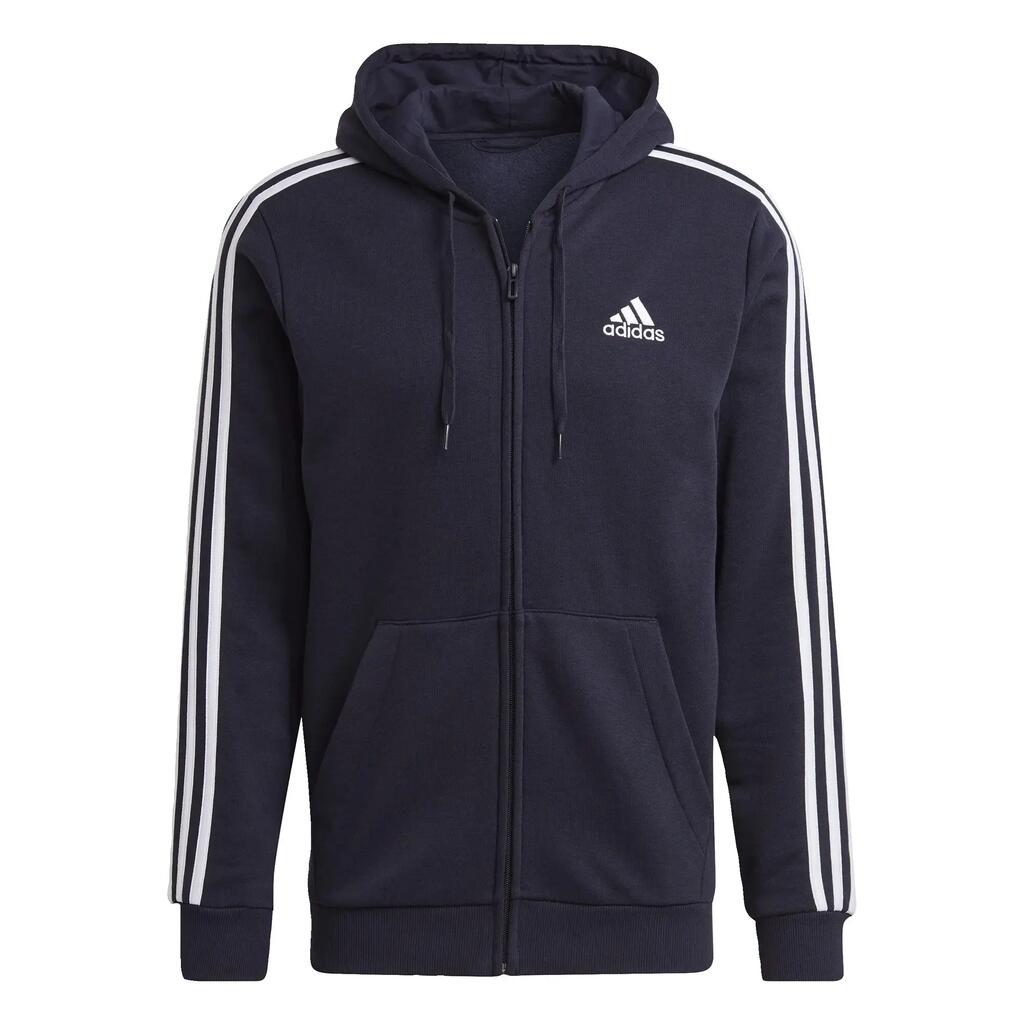 Essentials Fleece 3-Stripes Full-Zip Hoodie