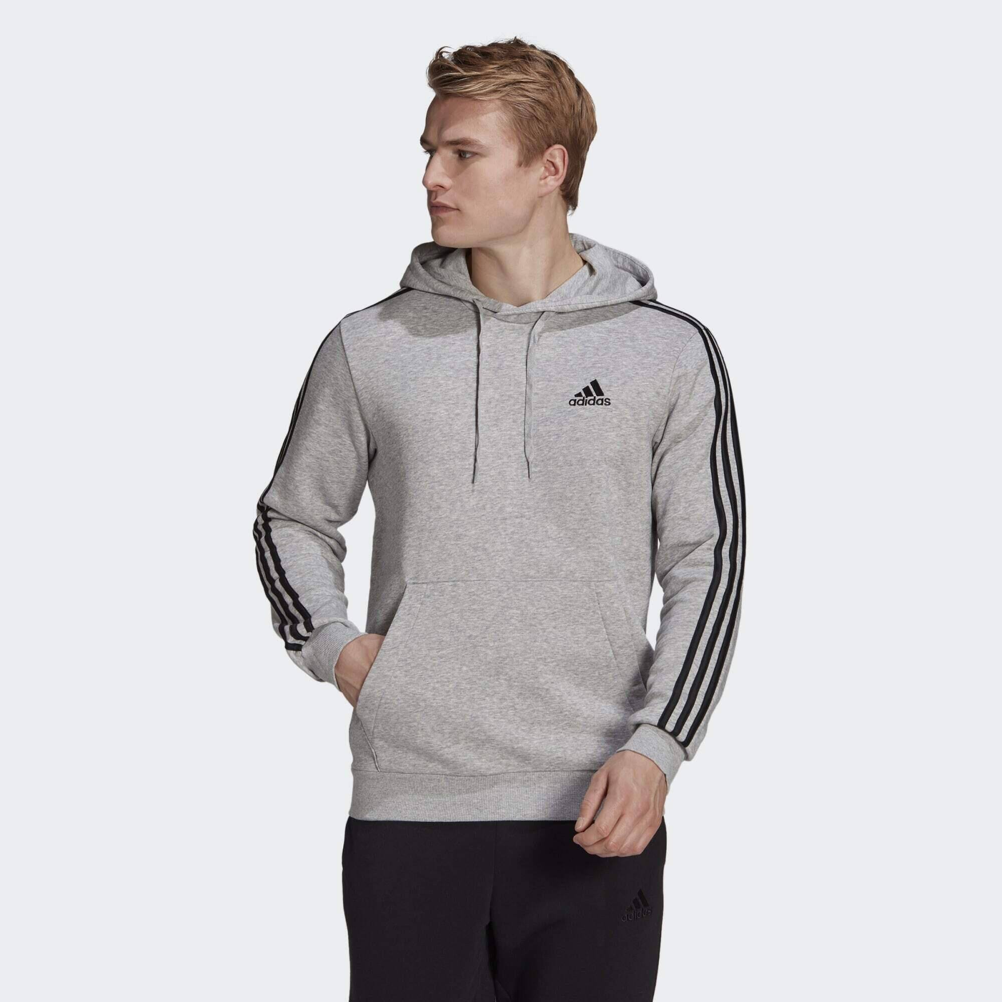 Felpa con cappuccio Essentials Fleece 3-Stripes |  Adidas