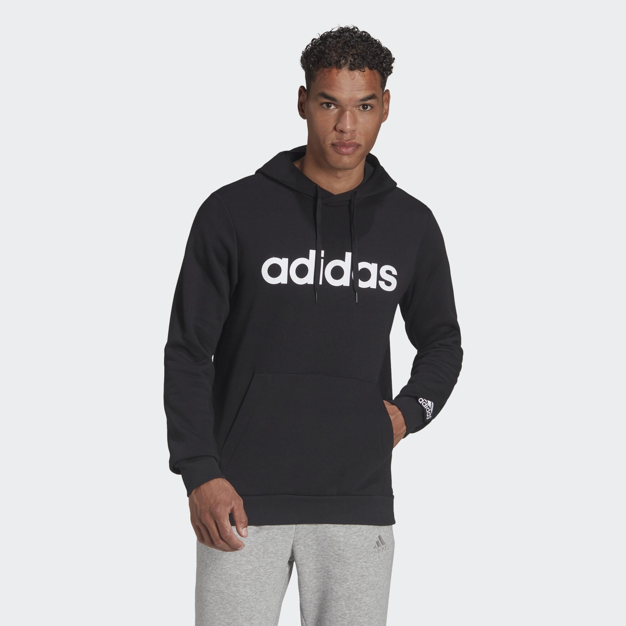 Moletom com capuz adidas essentials linear logo, moletom para homem