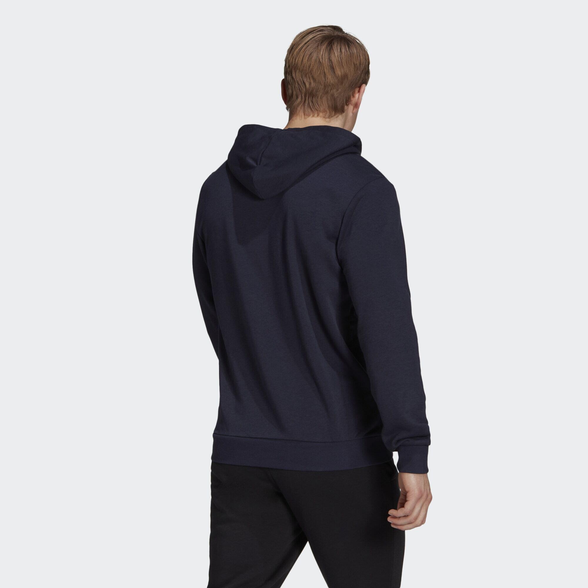 Essentials French Terry Linear Logo Hoodie 3/5