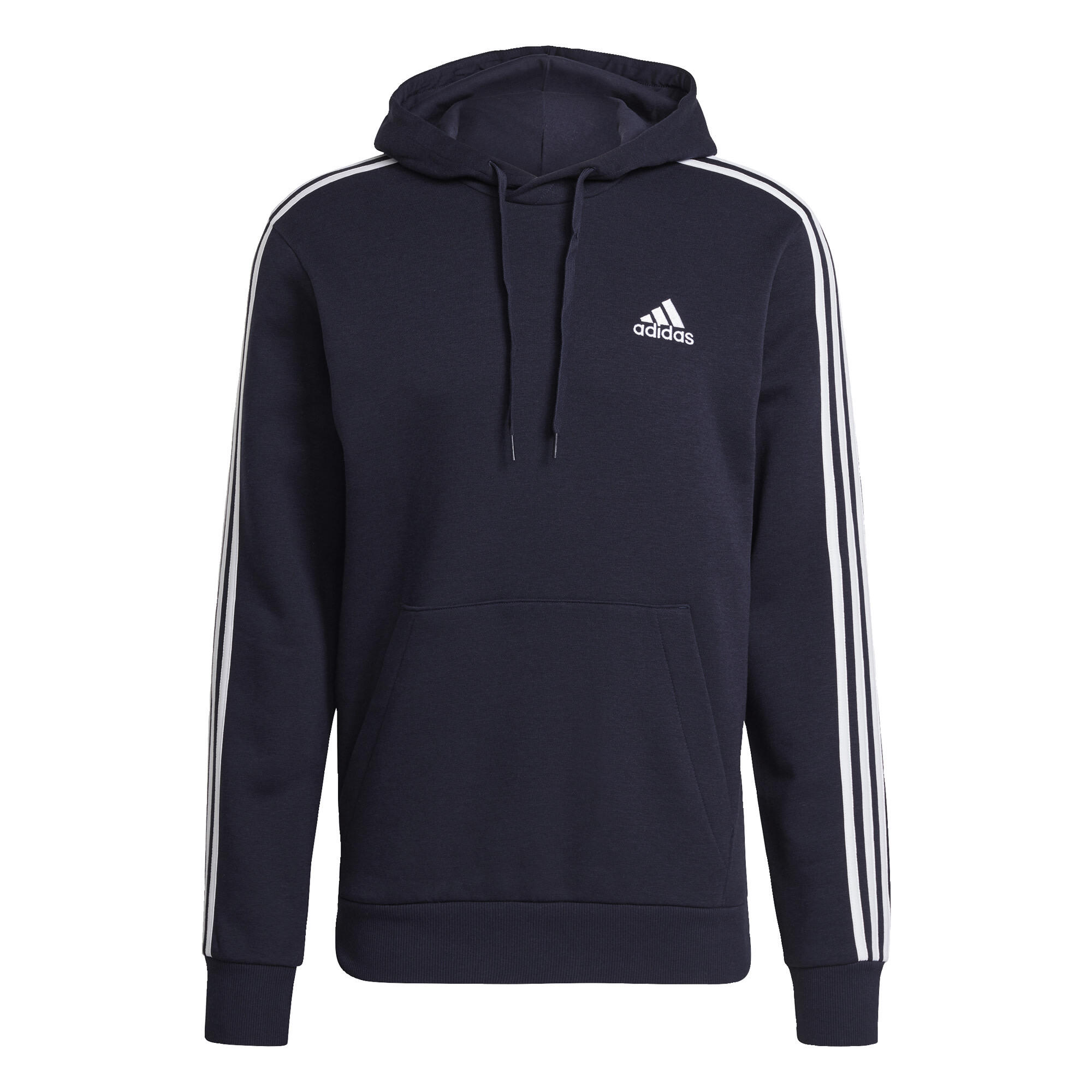 Hoodie adidas Essentials Fleece 3-Stripes, Azul, Homens 2/2