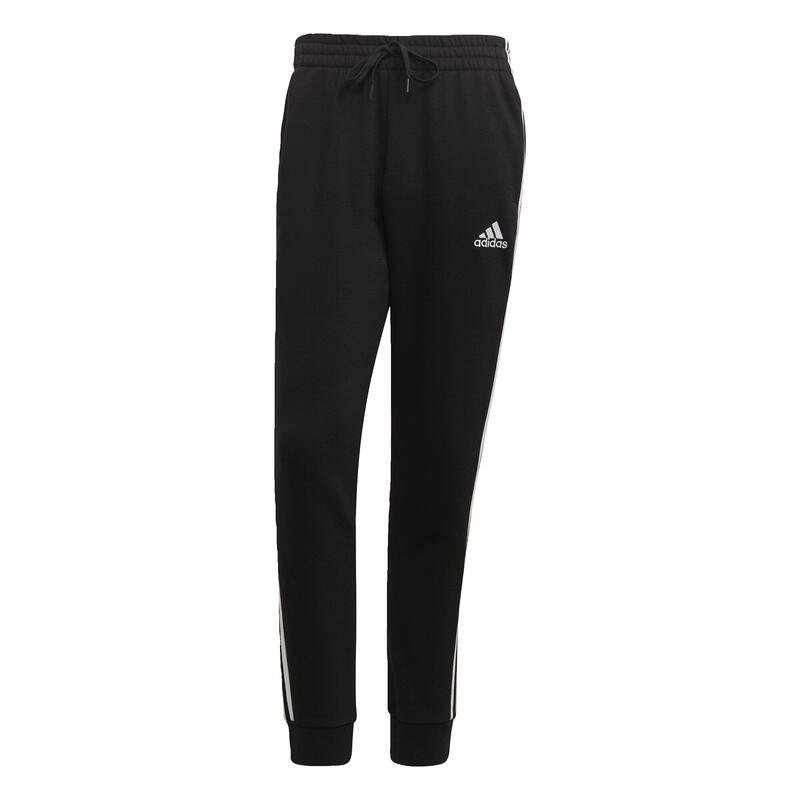 Kalhoty Essentials Fleece Tapered Cuff 3-Stripes