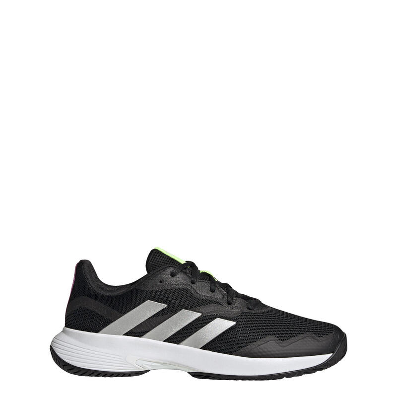 Sapatos Adidas Courtjam Control Gw4225 Prateados E Pretos