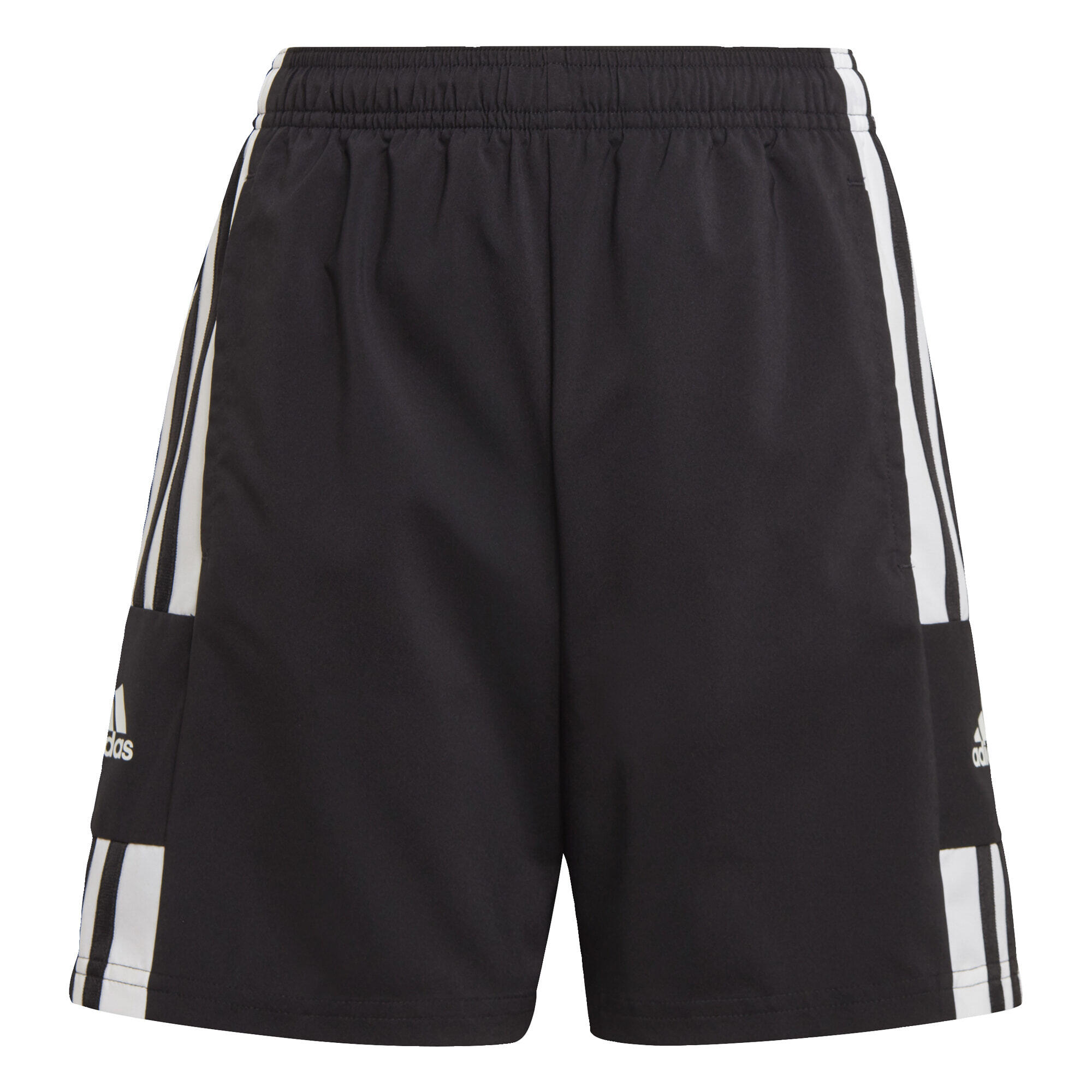 Adidas - Short Toile Squadra 21 - Short - Blanc|noir -  8 À 10 Ans - Decathlon