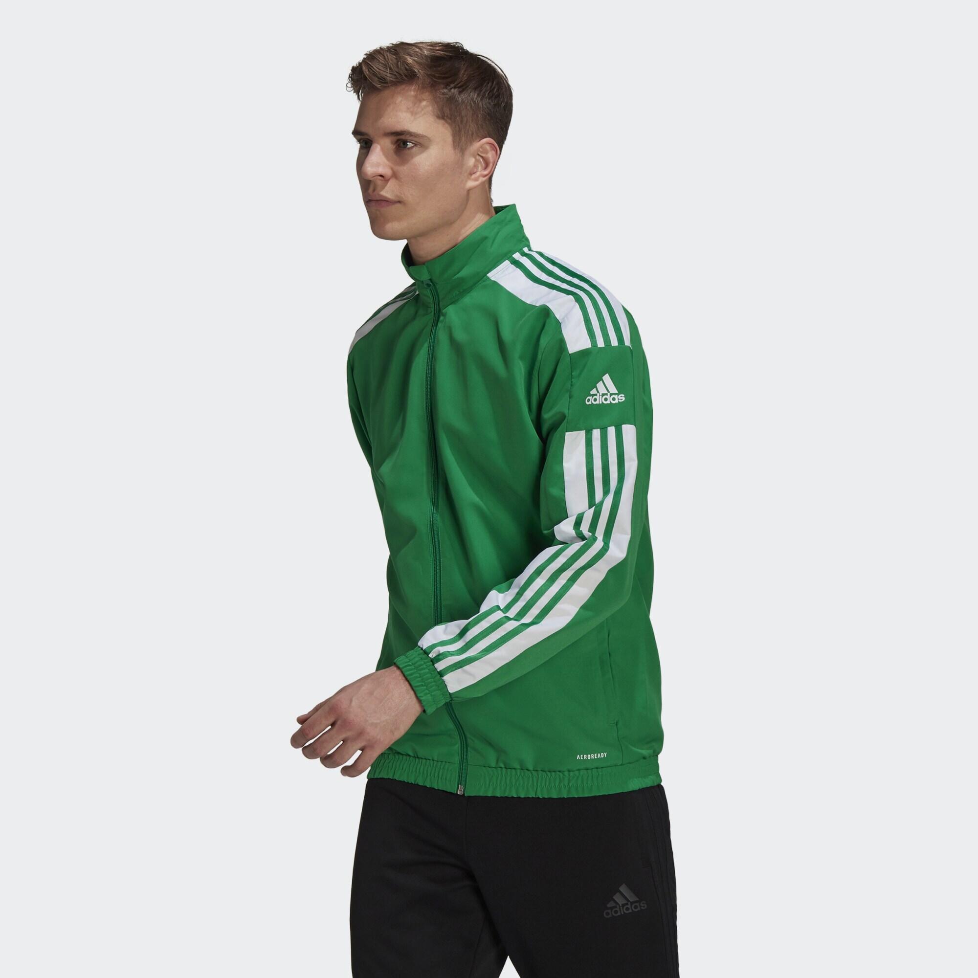 Adidas - Veste De Présentation Squadra 21 - Coupe Vent - Blanc|vert - 52 2xl - Decathlon