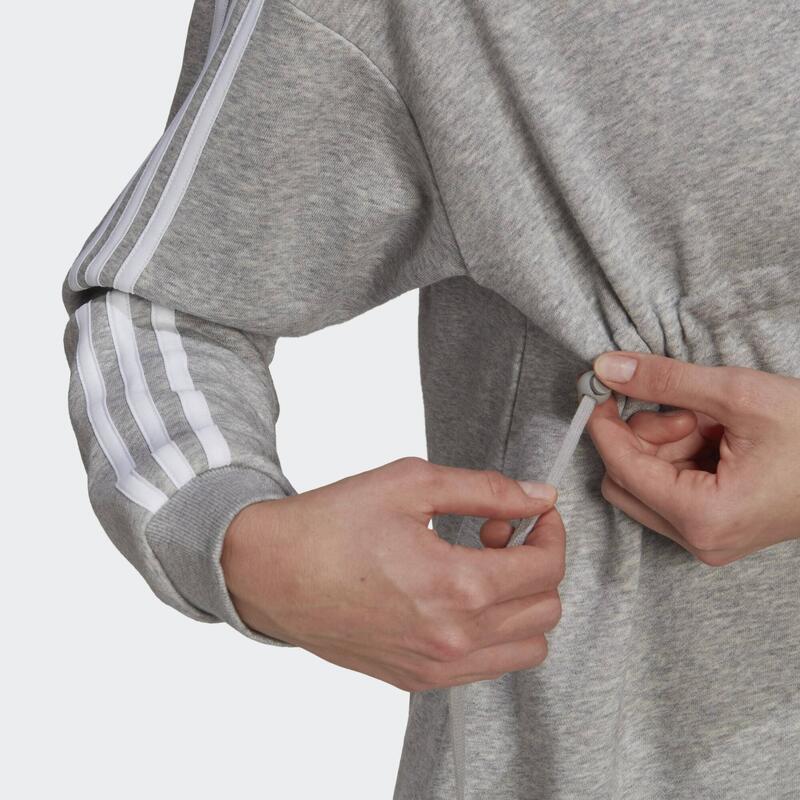 Pulover Fleece adidas Maternitate Gri Bumbac