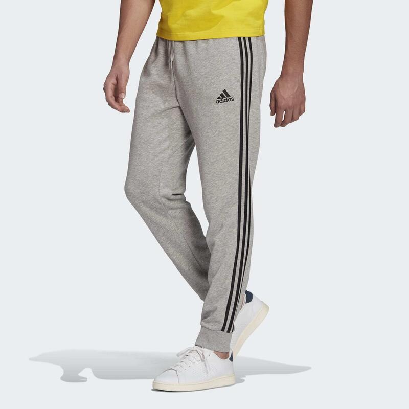 Calças adidas 3 Riscas Essentials French Terry Tapered Cuff 3