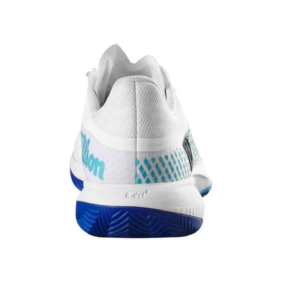 Wilson Kaos Swift 1.5 Tennis Shoe - White/Blue Atoll/Lapis Blue 4/6