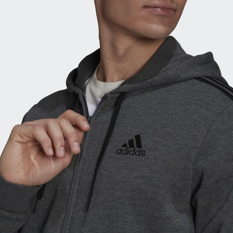 Veste à capuche Essentials Fleece 3-Stripes Full-Zip