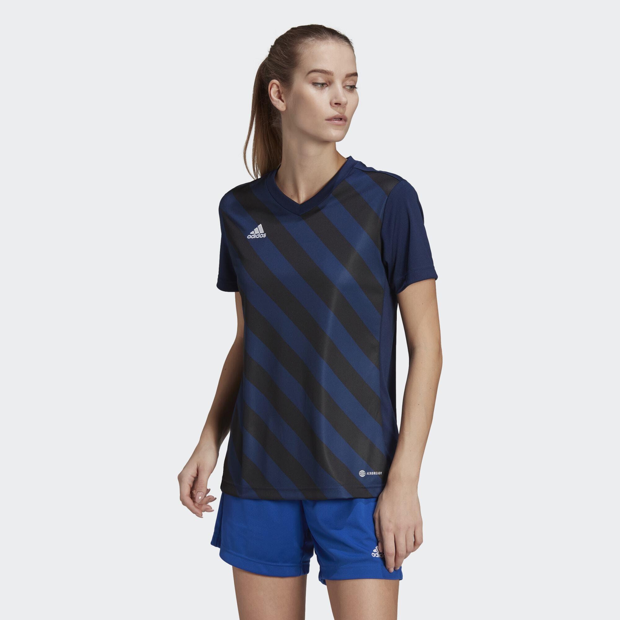 Adidas - Maillot Graphique Entrada 22 - Maillot Manches Courtes - Bleu|noir - 36 Xs - Decathlon