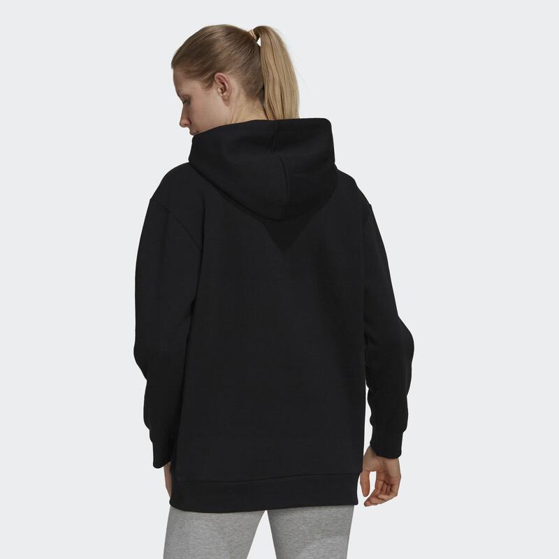 Camisola de tamanho exagerado para mulheres adidas Essentials Fleece