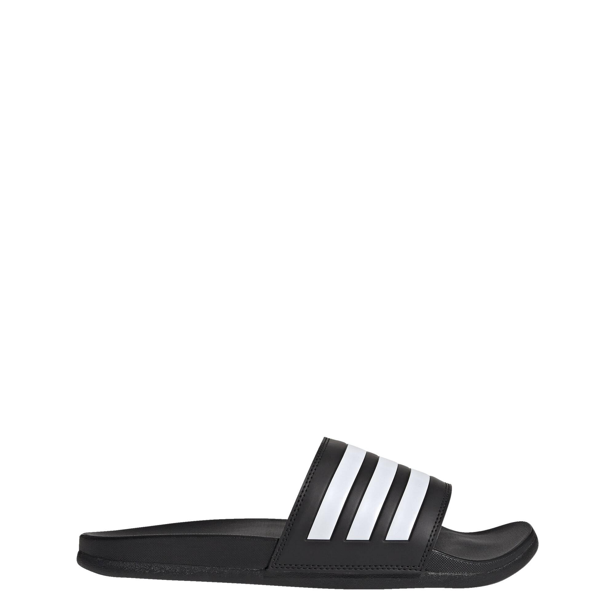 Adidas - Claquette Adilette Comfort - Sabots - Blanc|noir - 46 - Decathlon