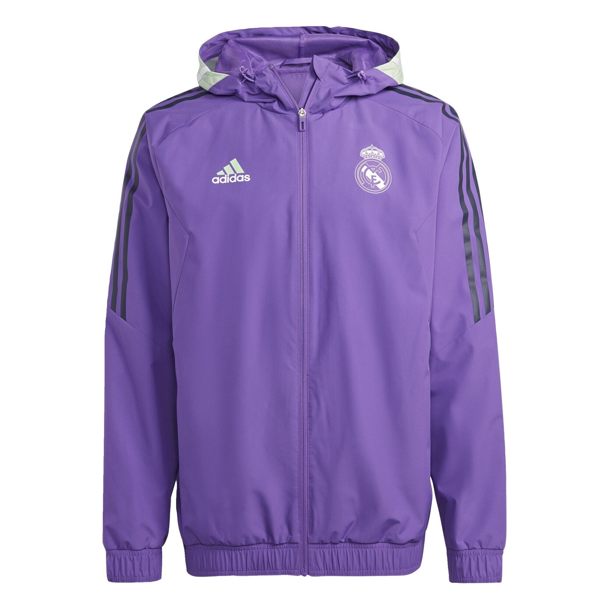 Real Madrid Herenjack – Officiële Hoodie Met Capuchon En Ritssluiting | Voetbal Fan Kleding