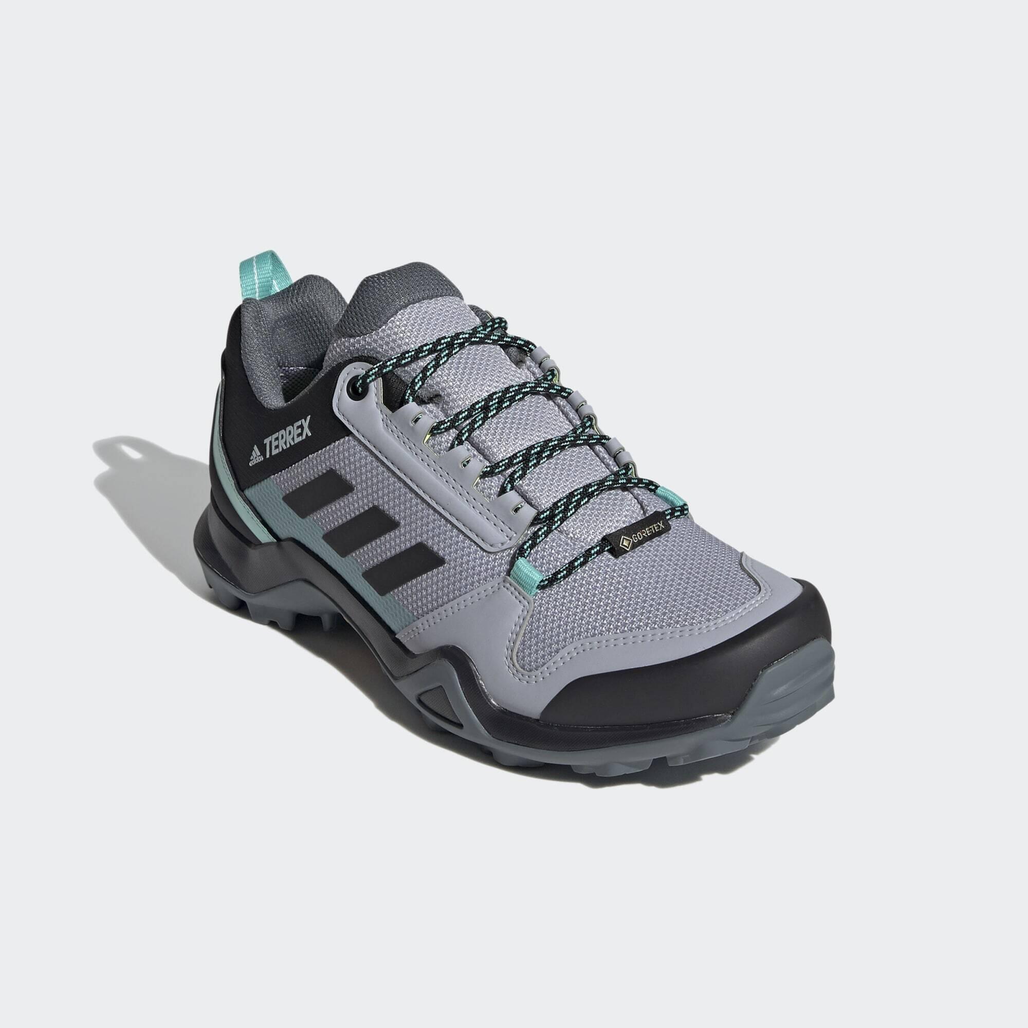 Sapatos desportivos adidas Terrex Ax3 Gore-Tex cinza-turquesa mulher 5/7