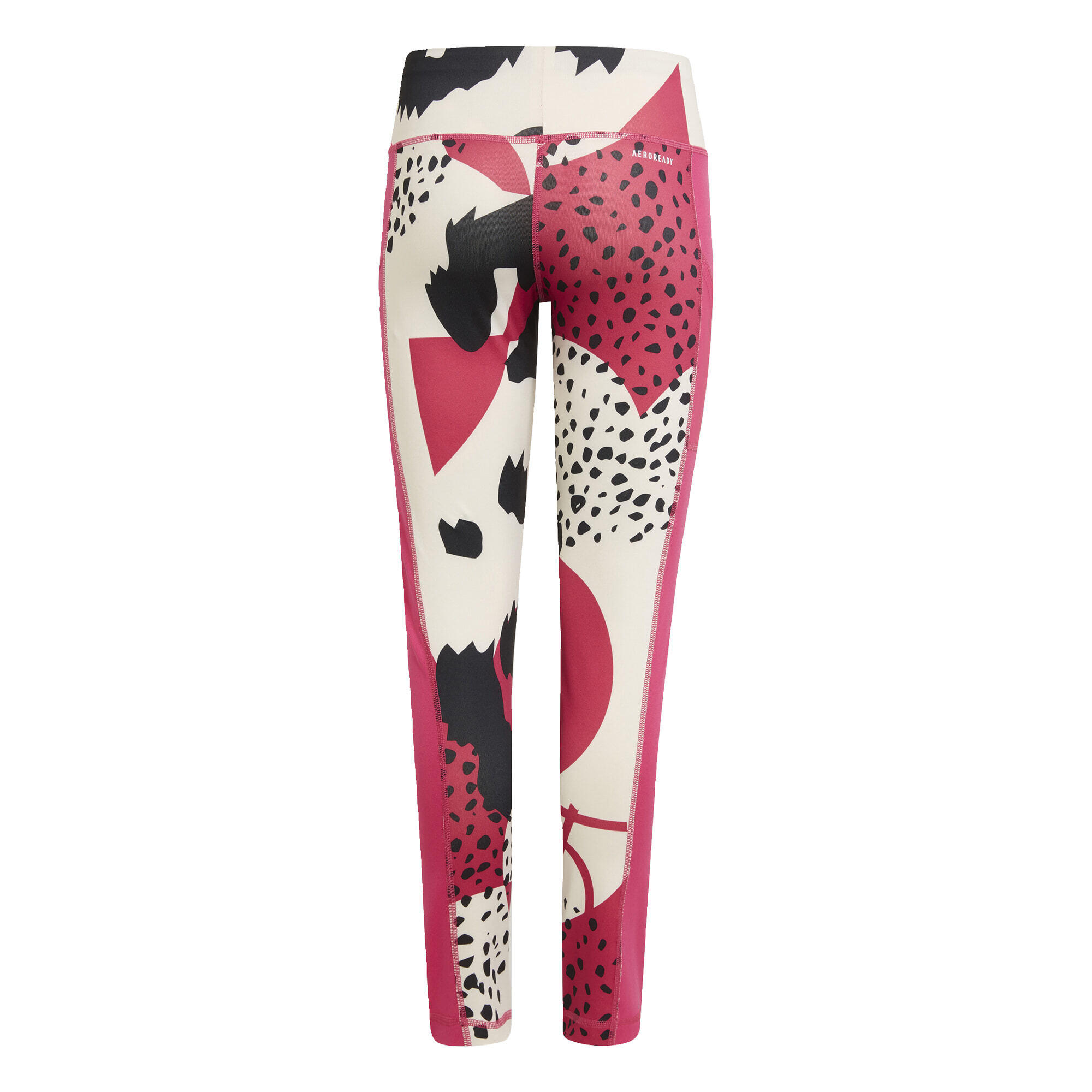 Pernas de menina adidas AEROREADY Animal Print External Pocket Stretch Training 4/5