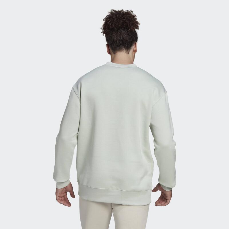 Sweat-shirt en molleton de coton avec emmanchures tombantes Essentials FeelVivid