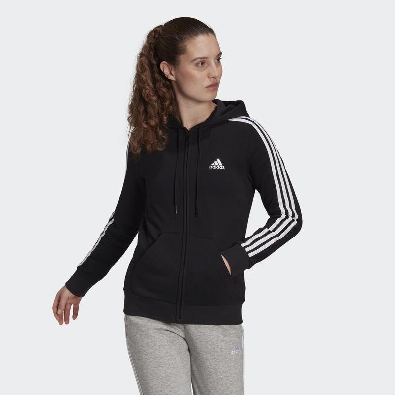 Chaqueta con capucha Essentials Fleece 3 bandas