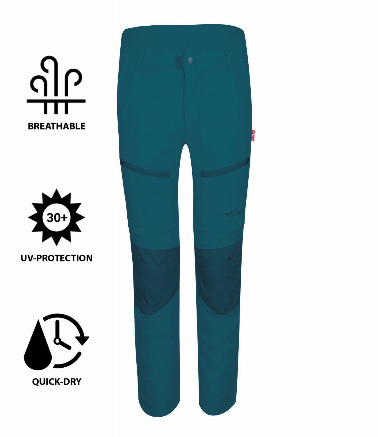Pantalon de trekking pour enfants Nordfjord Teal-Vert 3/3