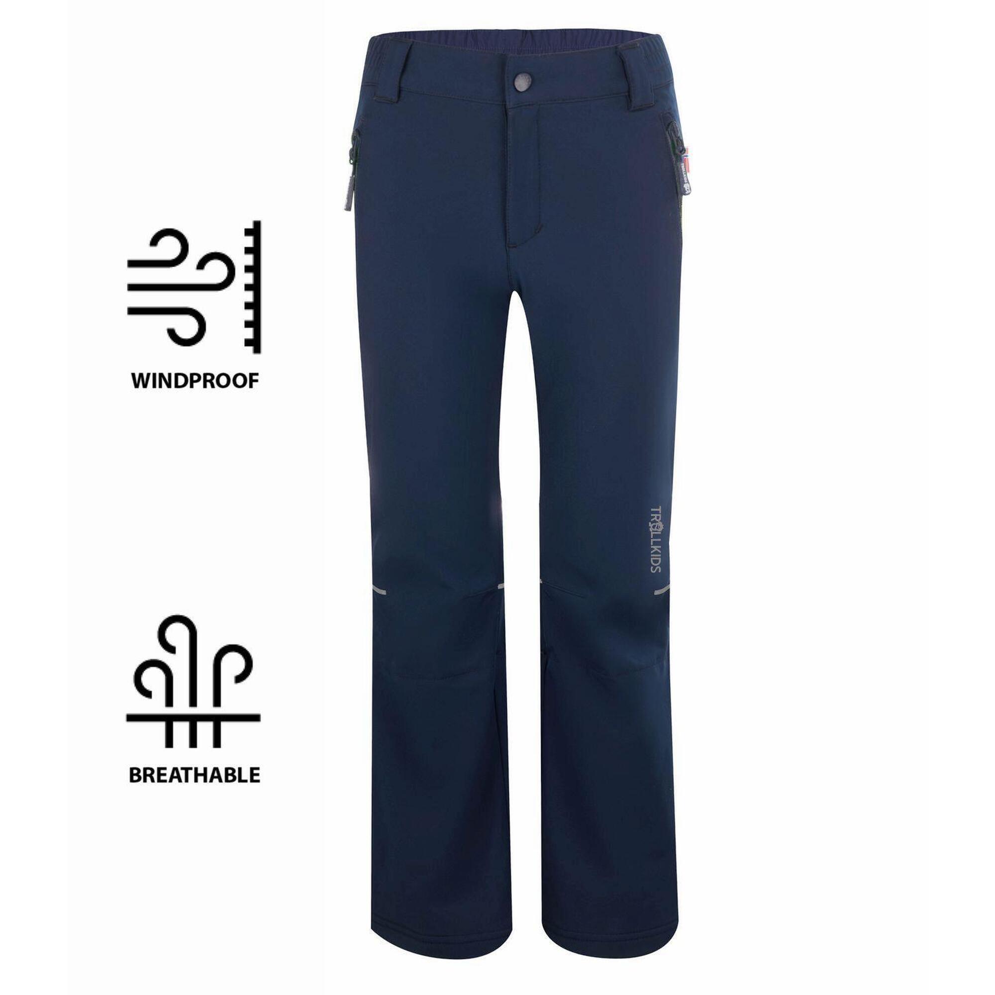 Pantalon softshell Hemsedal bleu marine pour enfants 3/3