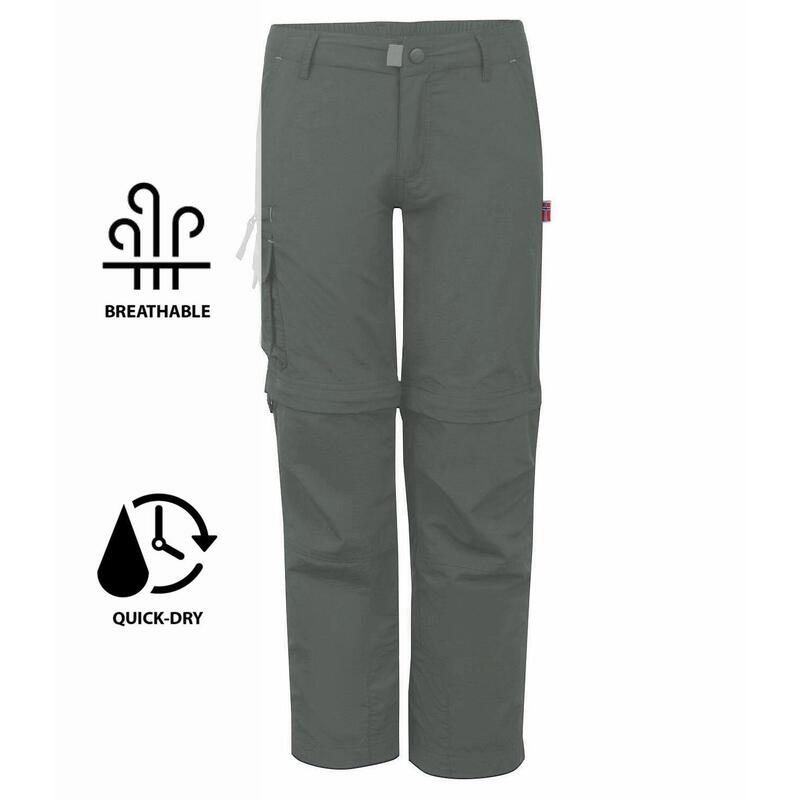 Pantalon de trekking enfant Oppland Slim Fit vert argile