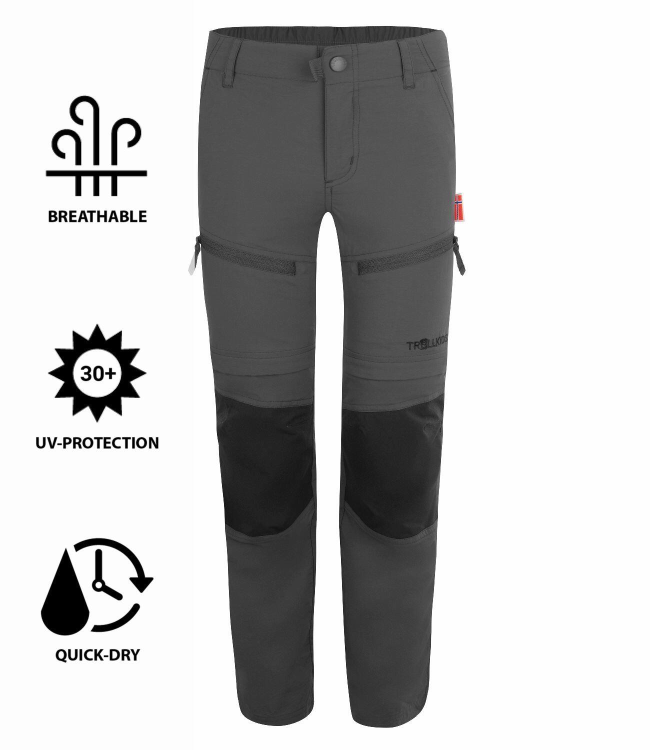 Pantalon de trekking pour enfants Nordfjord Respirant Anthracite 3/3