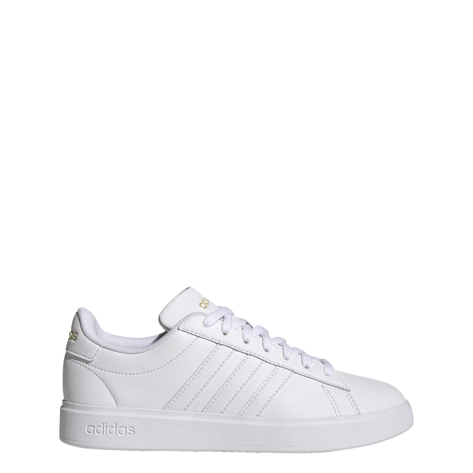 Adidas - Chaussure Grand Court 2.0 - Baskets - Blanc|jaune - 39 1/3 - Decathlon