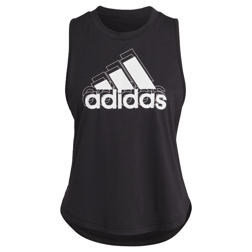 Damski graficzny logo crop top adidas Aeroready Racerback