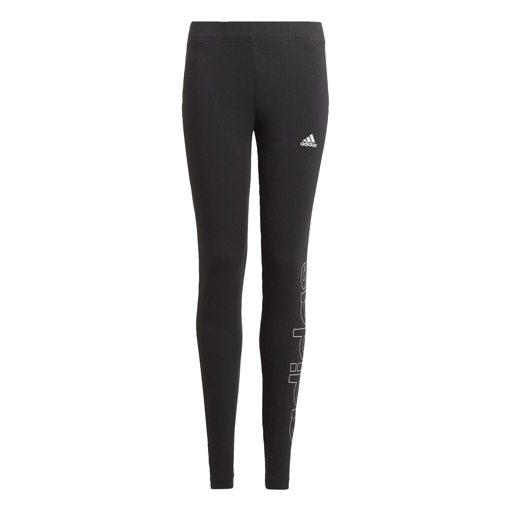 Legginsy dla dzieci adidas Essentials Logo czarne GN4044 1/4