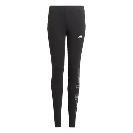 Legginsy dla dzieci adidas Essentials Logo czarne GN4044