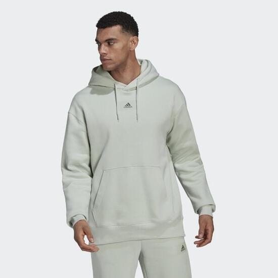 Sweat-shirt à capuche en molleton de coton à emmanchures tombantes Essentials