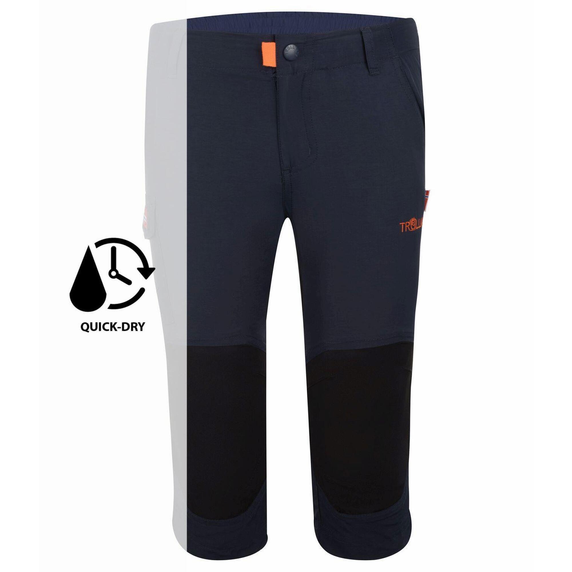 Kinder Trekkinghose Hammerfest Marineblau / Orange 3/3