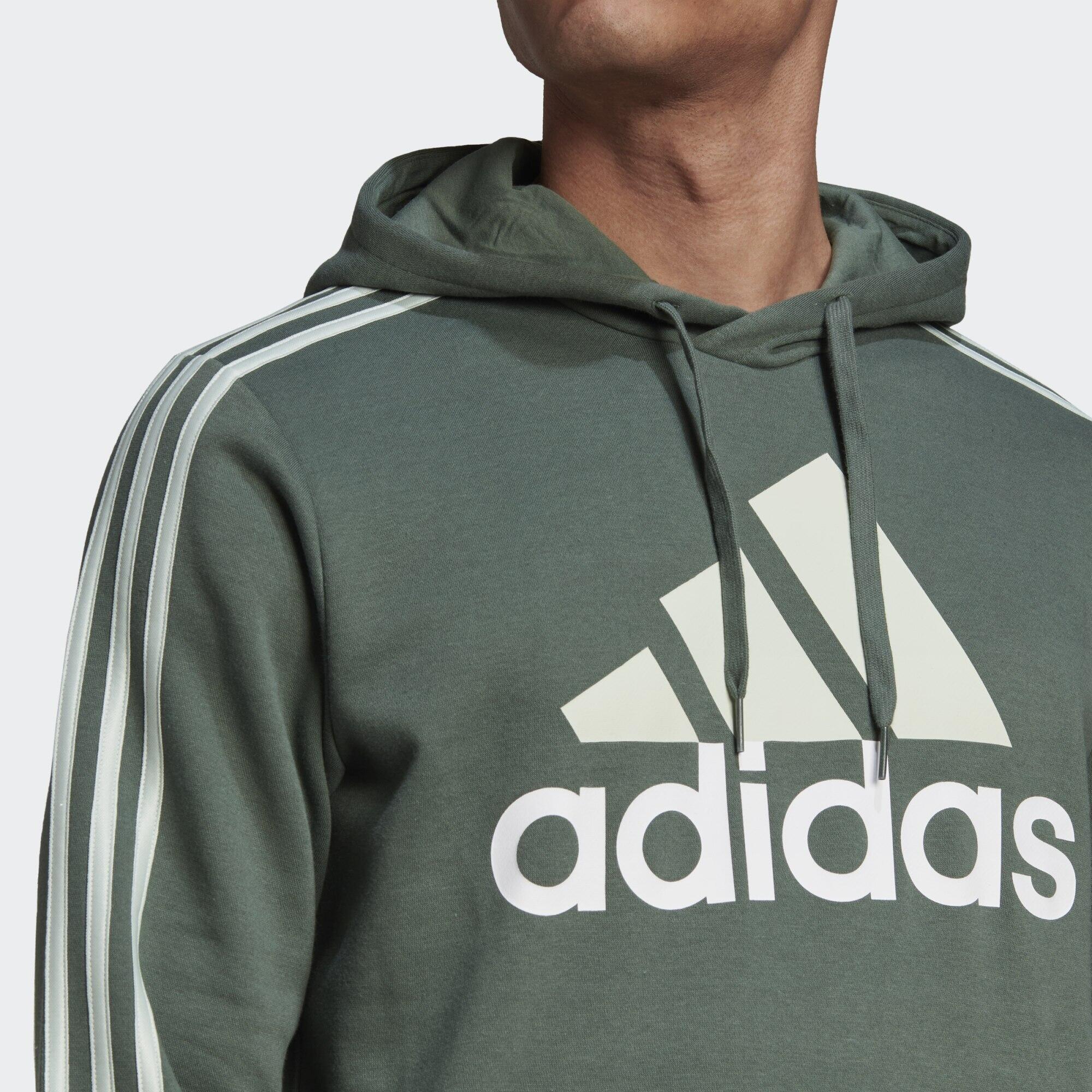 Essentials Fleece 3-Stripes Logo Hoodie 4/5