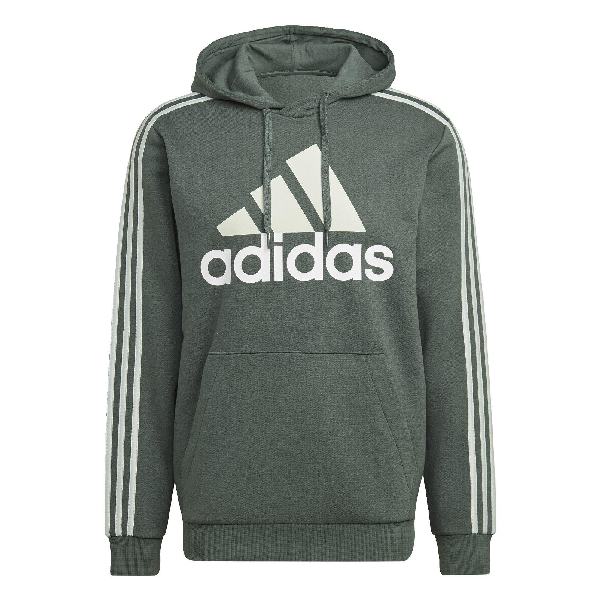 Essentials Fleece 3-Stripes Logo Hoodie 2/5