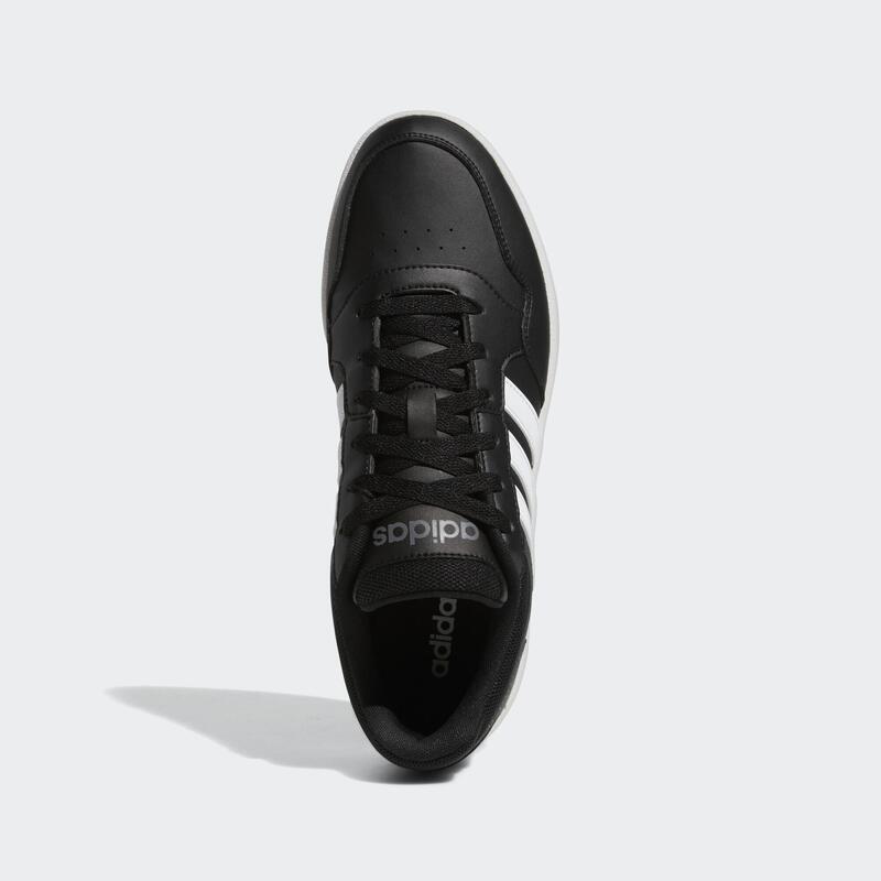 Pantofi adidas Hoops 3.0 din piele neagră eleganți