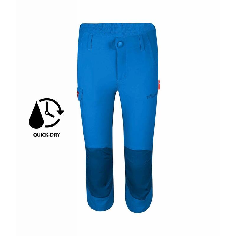 Kinder Trekkinghose Hammerfest 3/4 Leuchtendes Blau