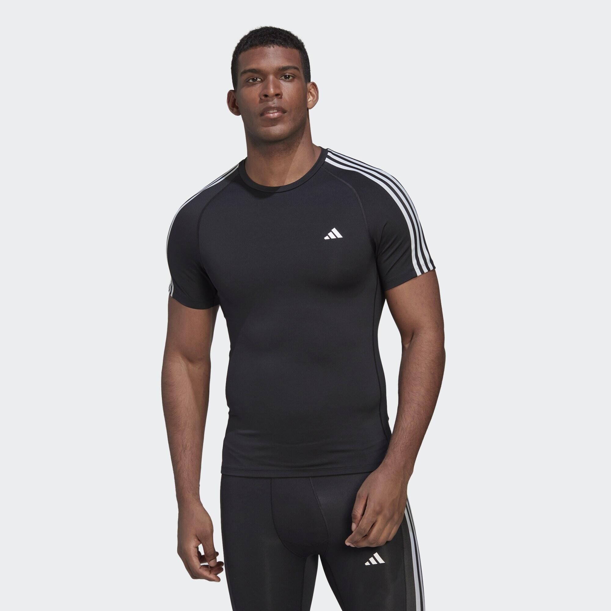 ADIDAS Techfit 3-Stripes Training Tee