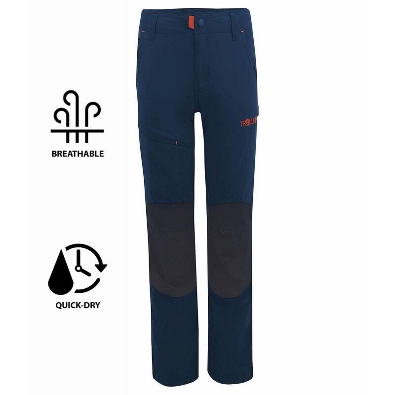 Pantalon de trekking Hammerfest enfants bleu marine / orange