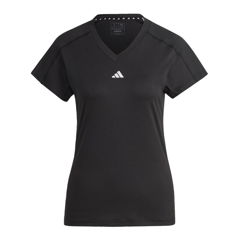 Tricou minimalist cu guler în V Train Essentials AEROREADY