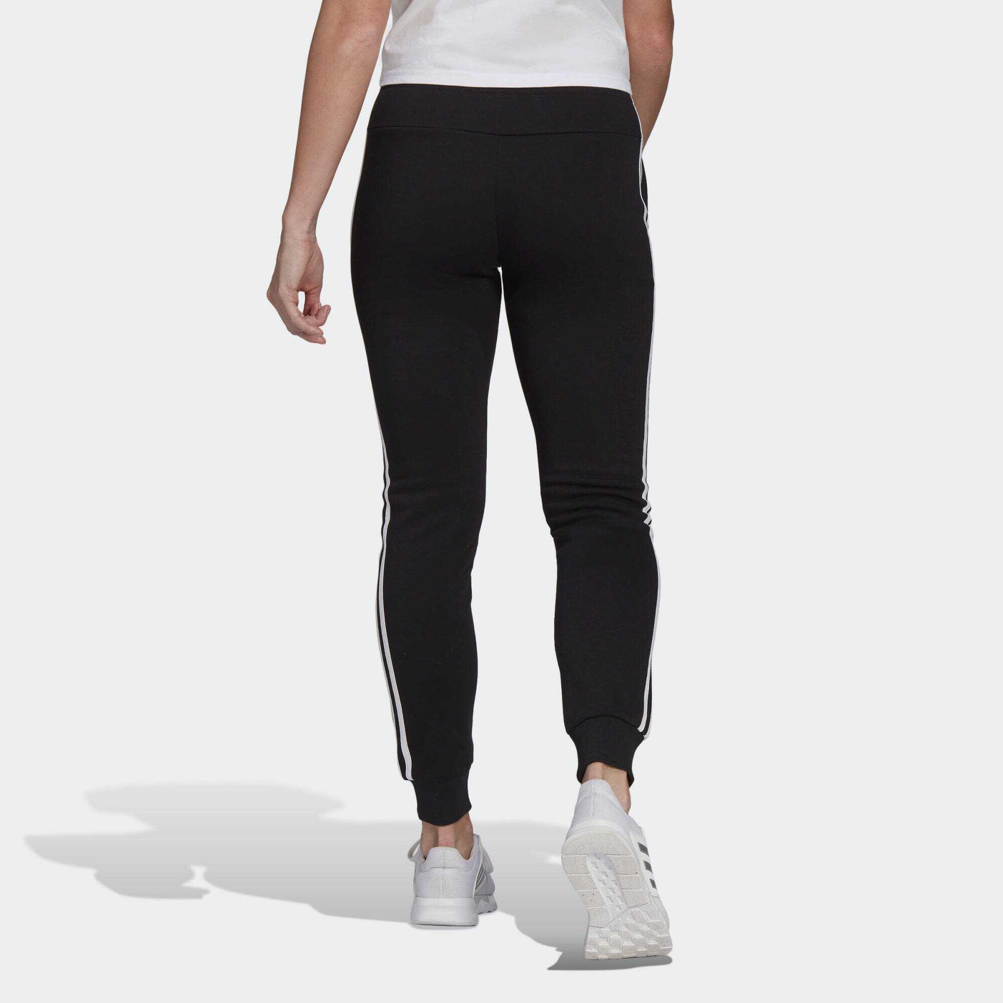 Pantaloni Essentials Fleece 3-Stripes 3/5