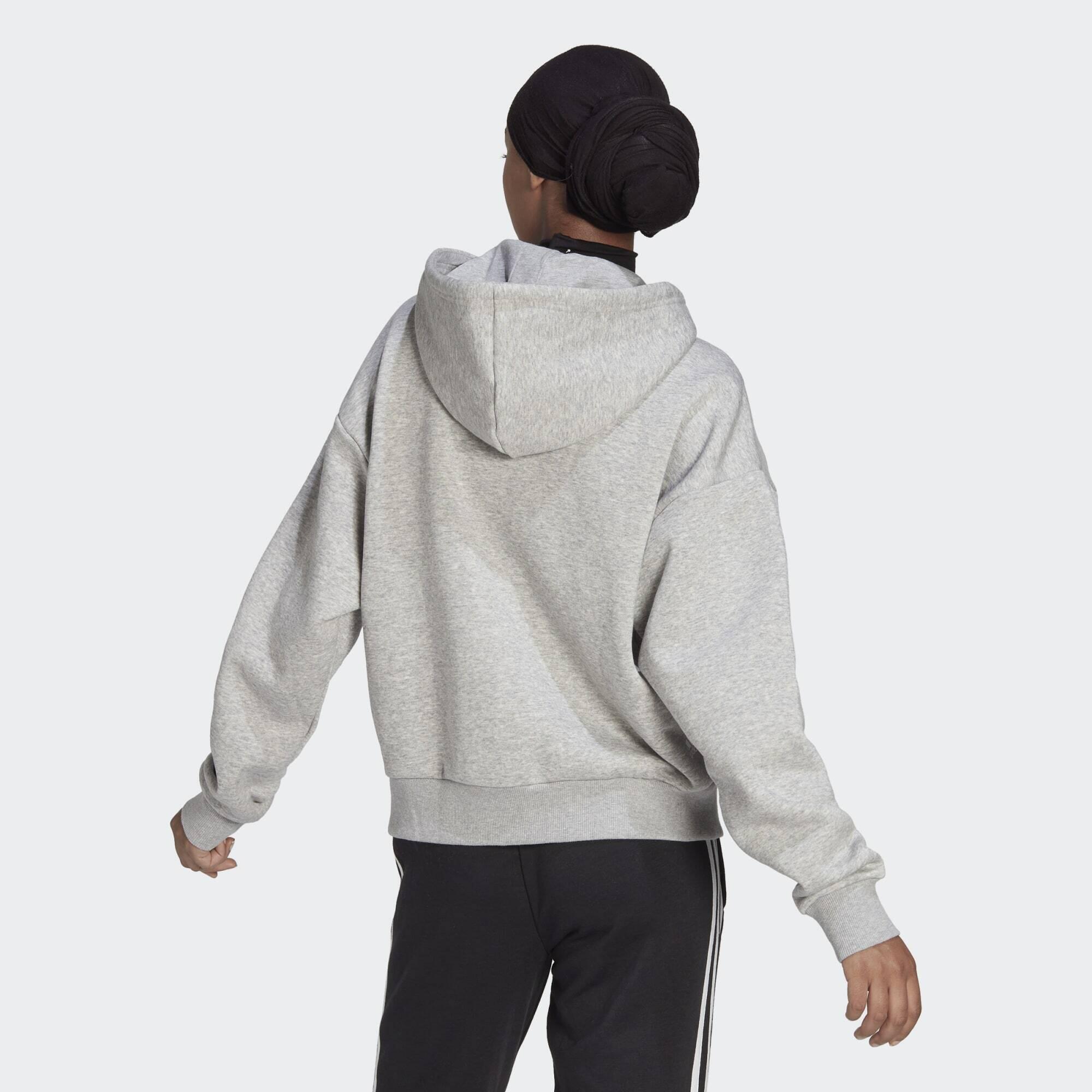 Veste à capuche en molleton ample et zippée à fines rayures colorblock 4/5