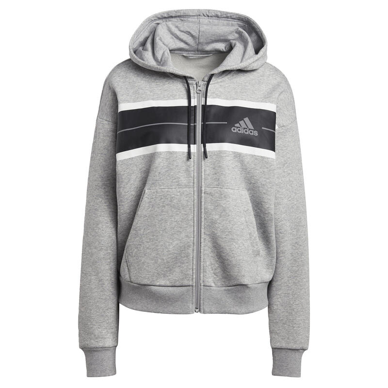 Hanorac cu glugă adidas cu dungi colorblock