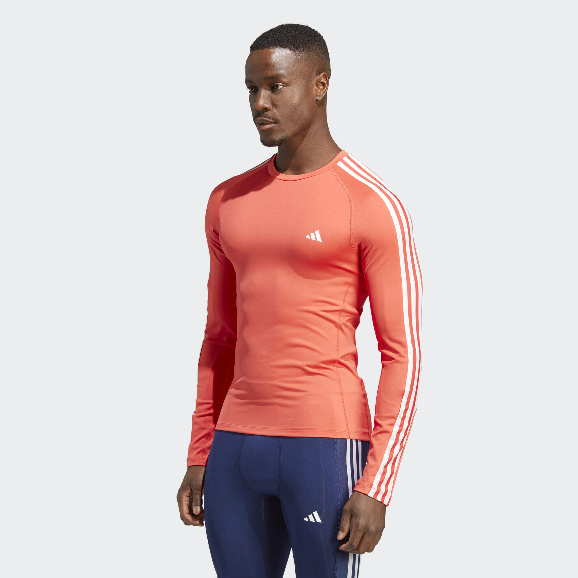 ADIDAS Techfit 3-Stripes Training Long Sleeve Tee