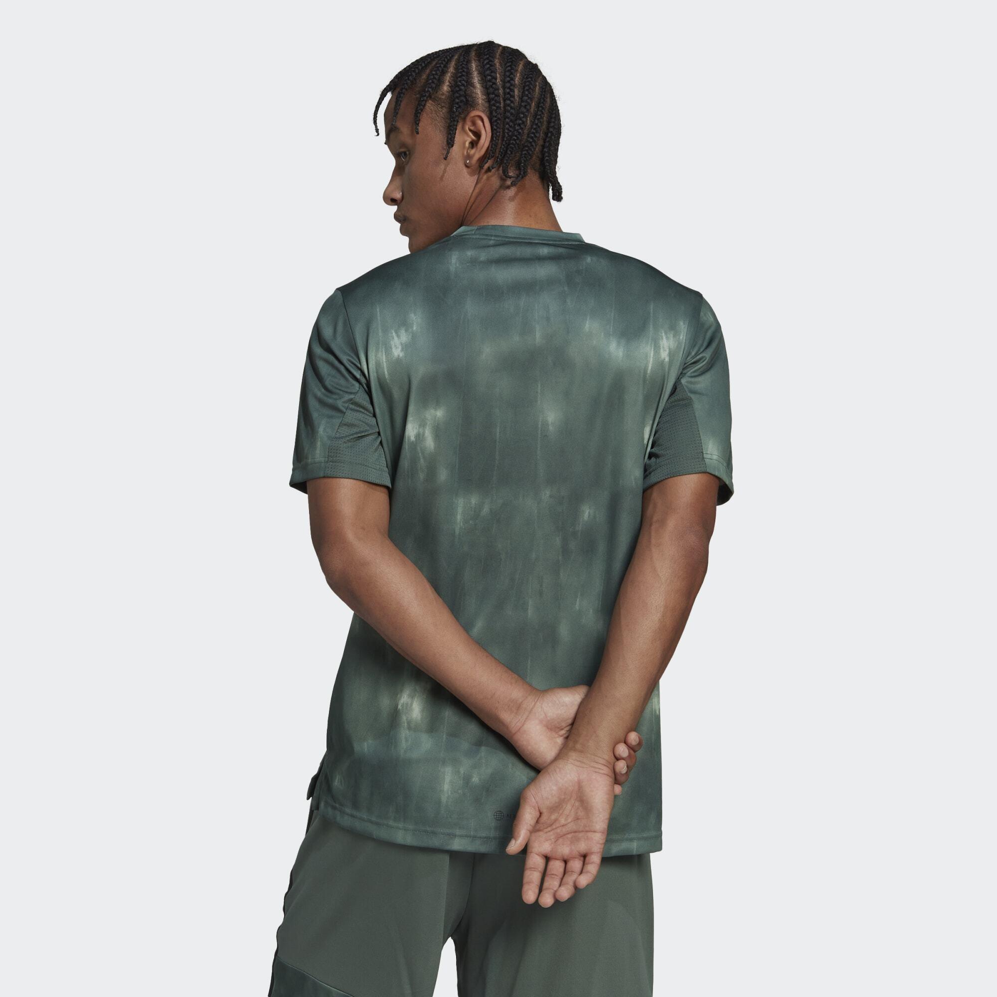 ADIDAS T-shirt de training imprimé craie AEROREADY Workout 3/5