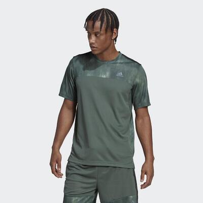 ADIDAS AEROREADY Workout Chalk Print Training T-Shirt