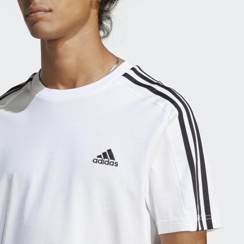 T-shirt em Jersey Simples 3-Stripes Essentials