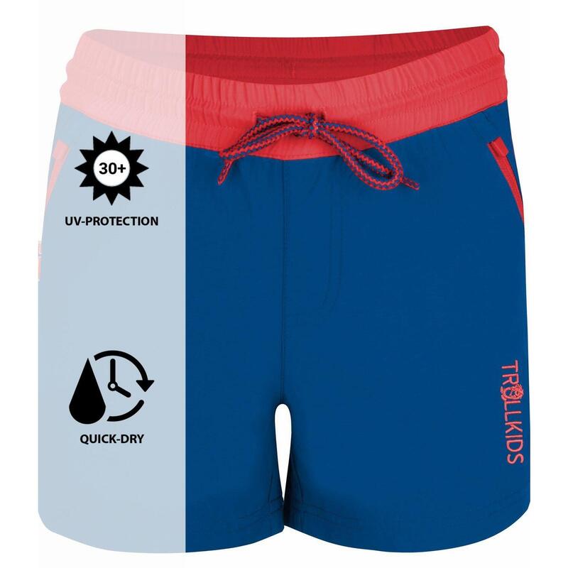 Short enfant Arendal bleu nuit / corail