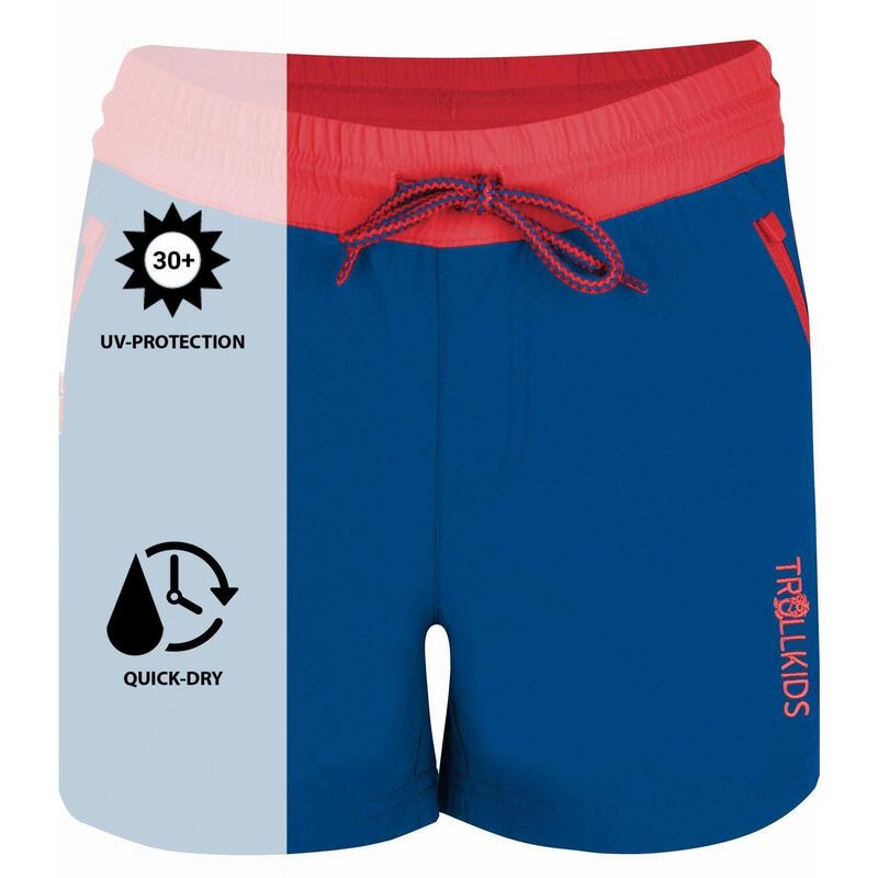 Short pour enfants Arendal bleu minuit / corail