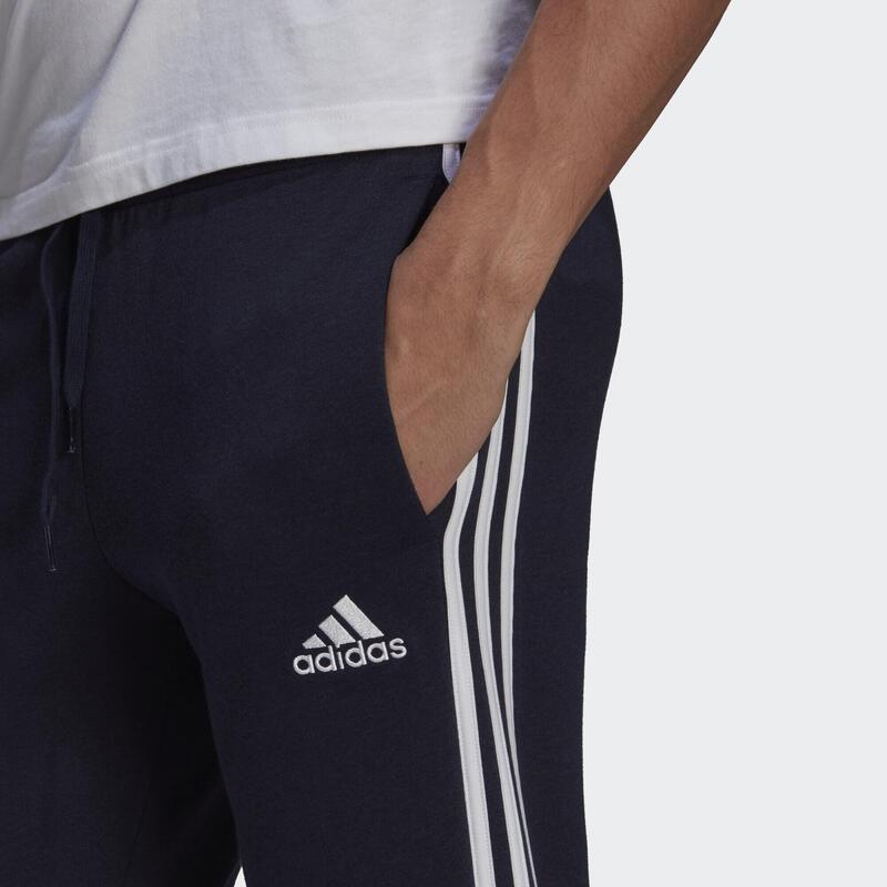 Essentials Fleece Fitted 3-Stripes Pants